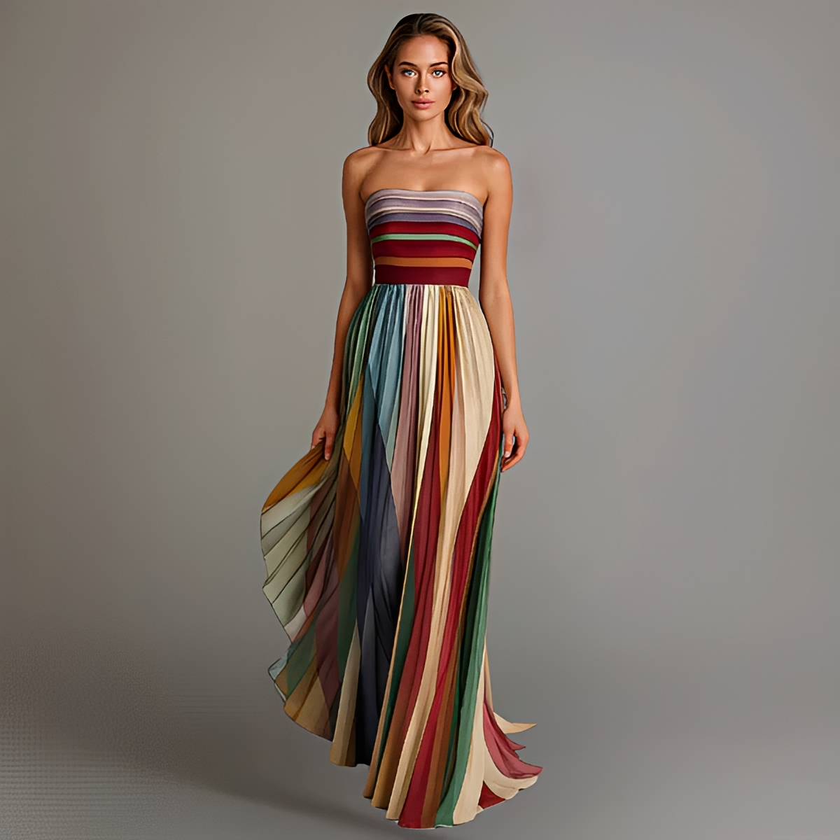 Gracelyn - Élégante Robe Maxi à Bustier