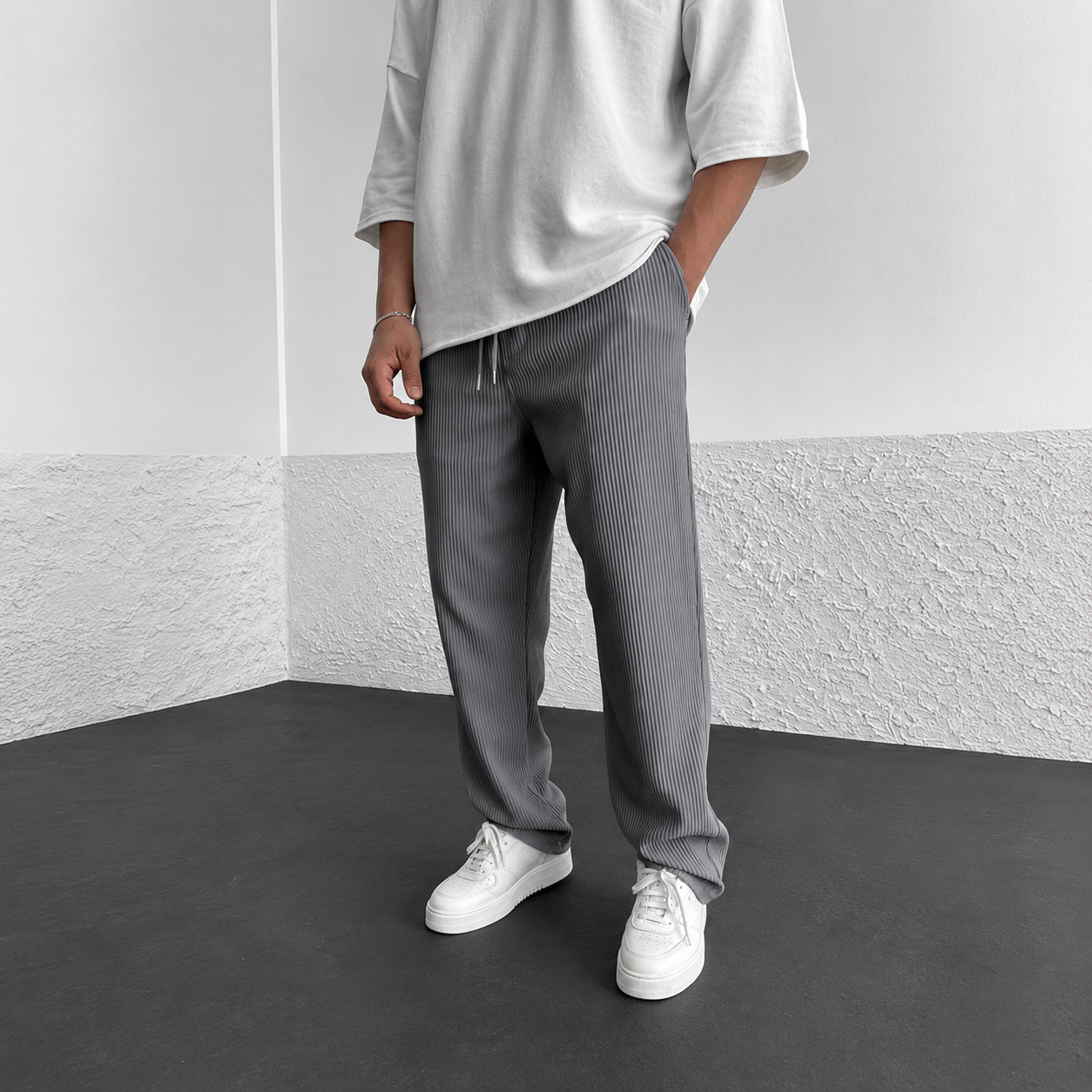 Zeke - Pantalon Décontracté avec Cordon