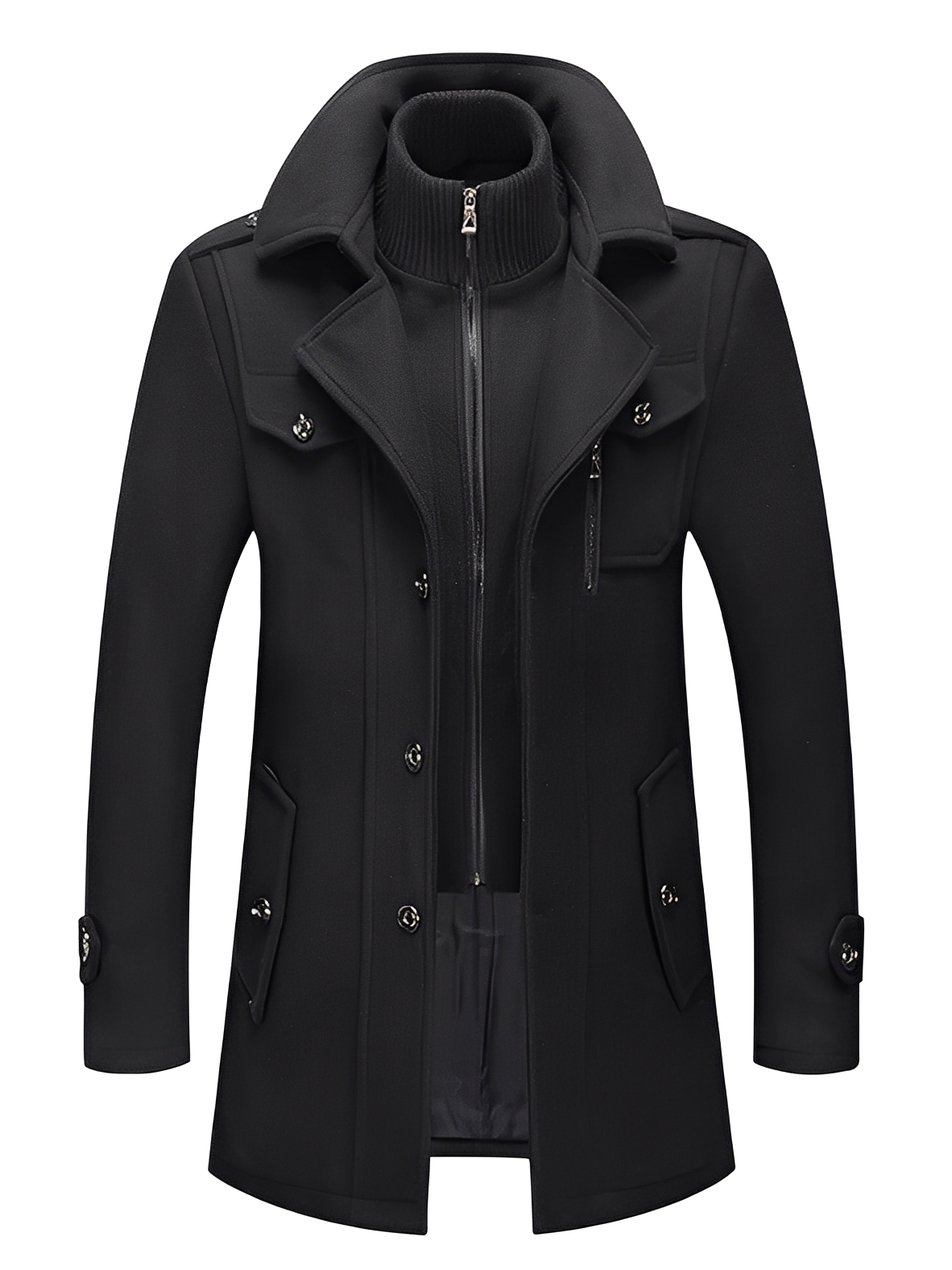 Philip - Manteau contemporain avec poches pour homme