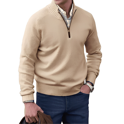 Khirvy - Half-zip stylish sweater for men