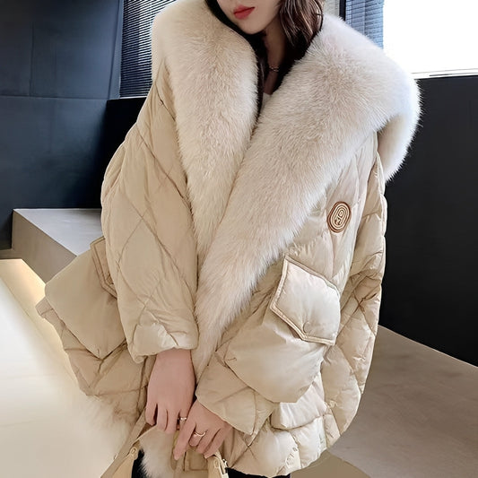 Lauren - Elegante übergroße Steppjacke für Damen