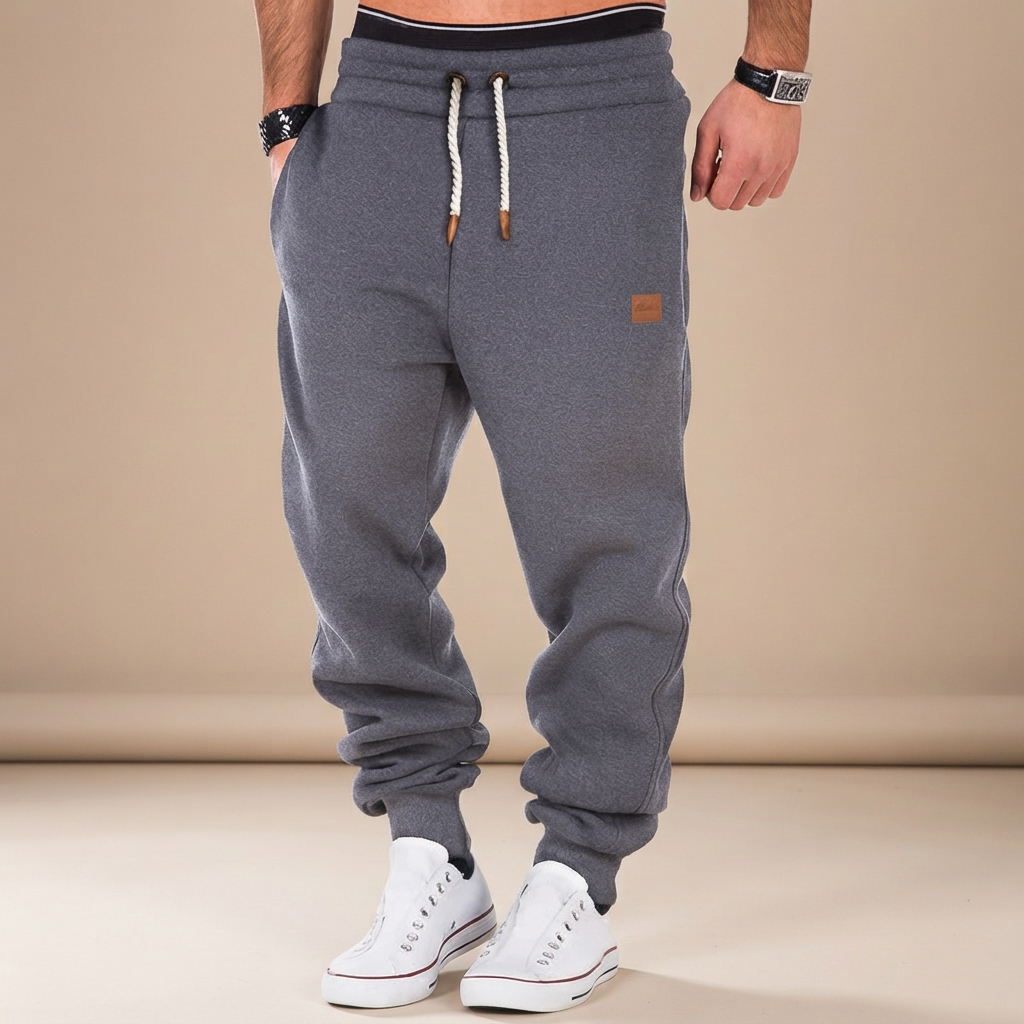 Devin - Pantalon à Taille Élastique avec Cordon de Serrage