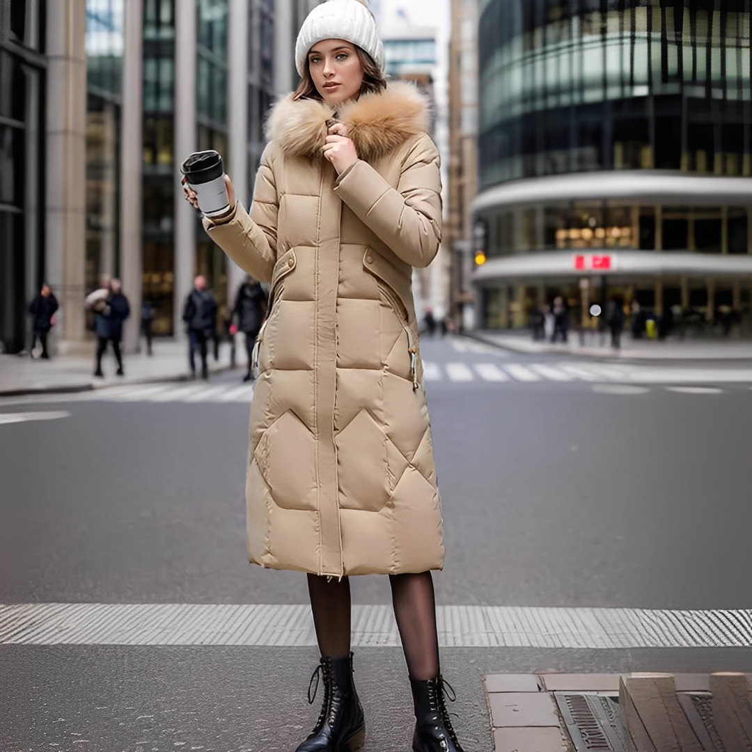 Marcellette - Manteau élégant et chaud avec capuche
