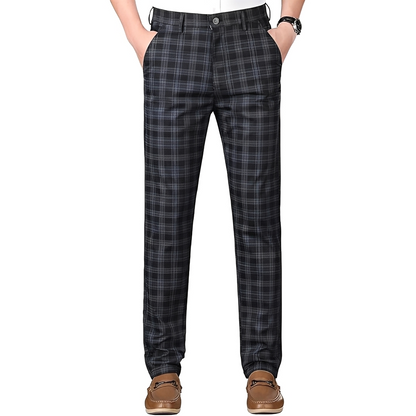 Hayavert - Pantalon homme à carreaux tendance