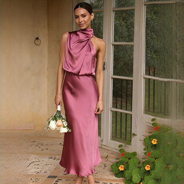 Juliana - Robe Sans Manches à Col Halter à la Mode