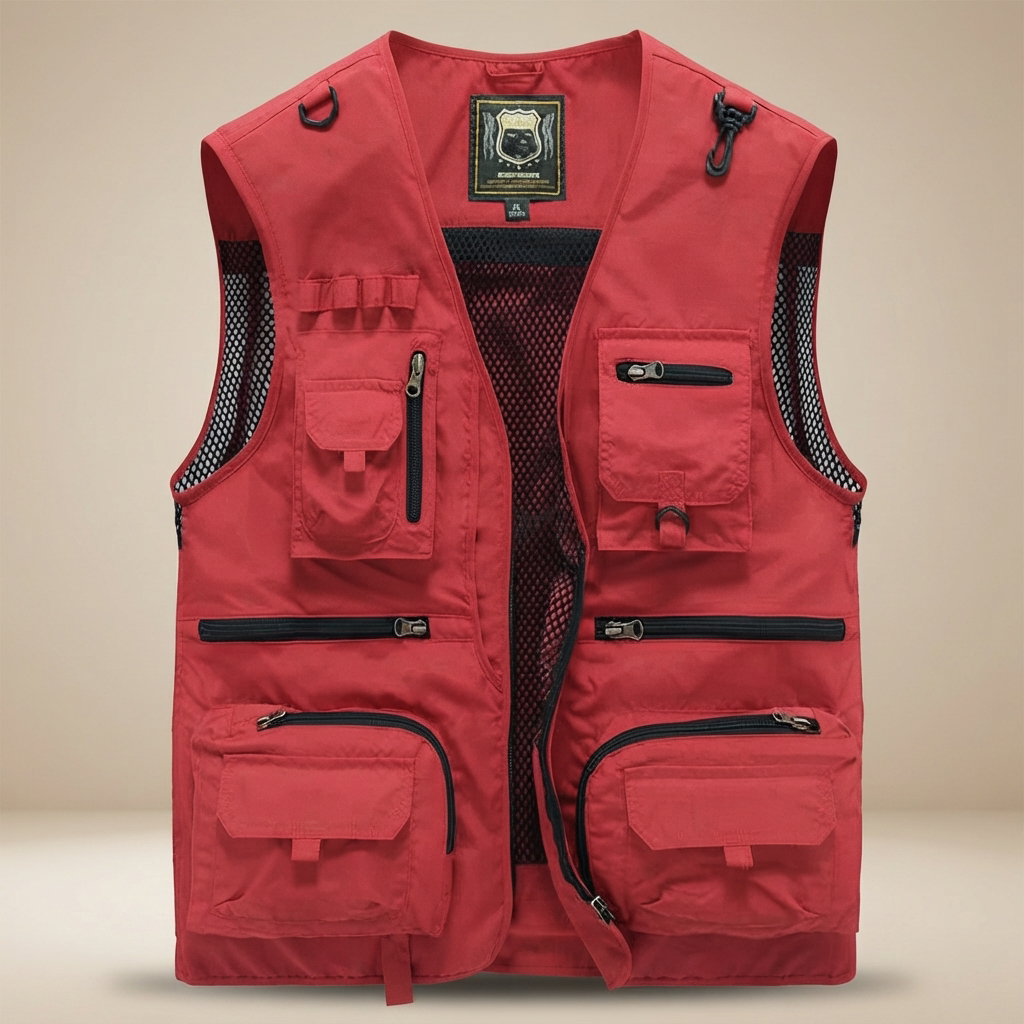 Kyle - Gilet Prêt pour l'Aventure avec Poches Multiples