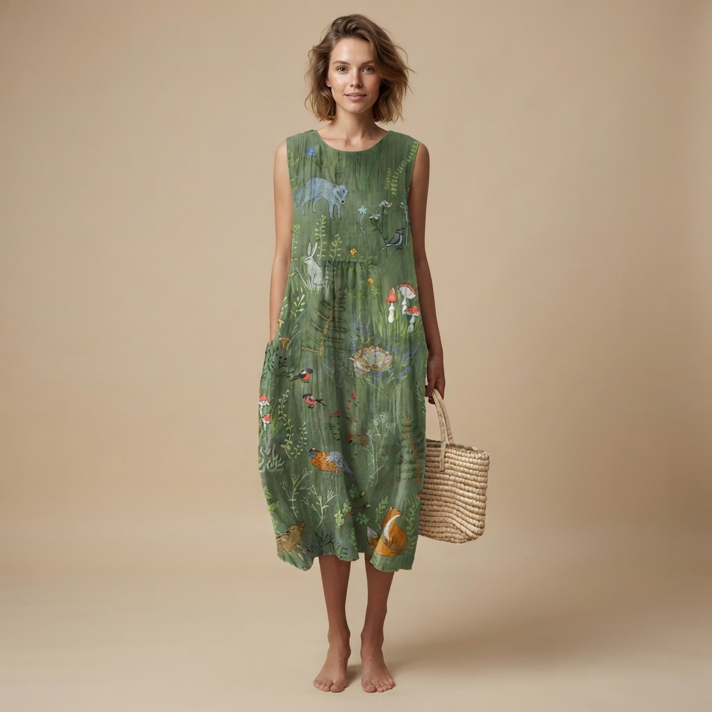 Elisa - Robe Élégante Sans Manches