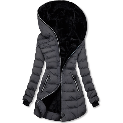 Jasmine - Veste d'hiver moderne avec capuche pour femmes