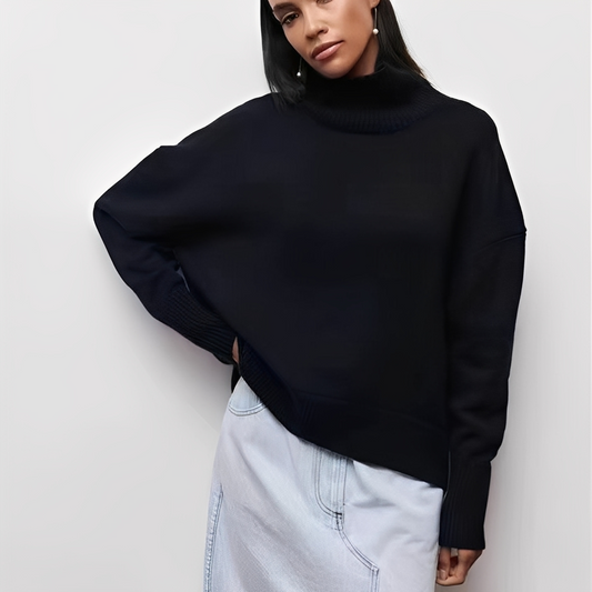Lucinde - Oversized women's sweaters with turtleneck for winter