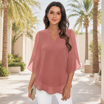 Arsine - Blouse élégante à coupe ample et col en V