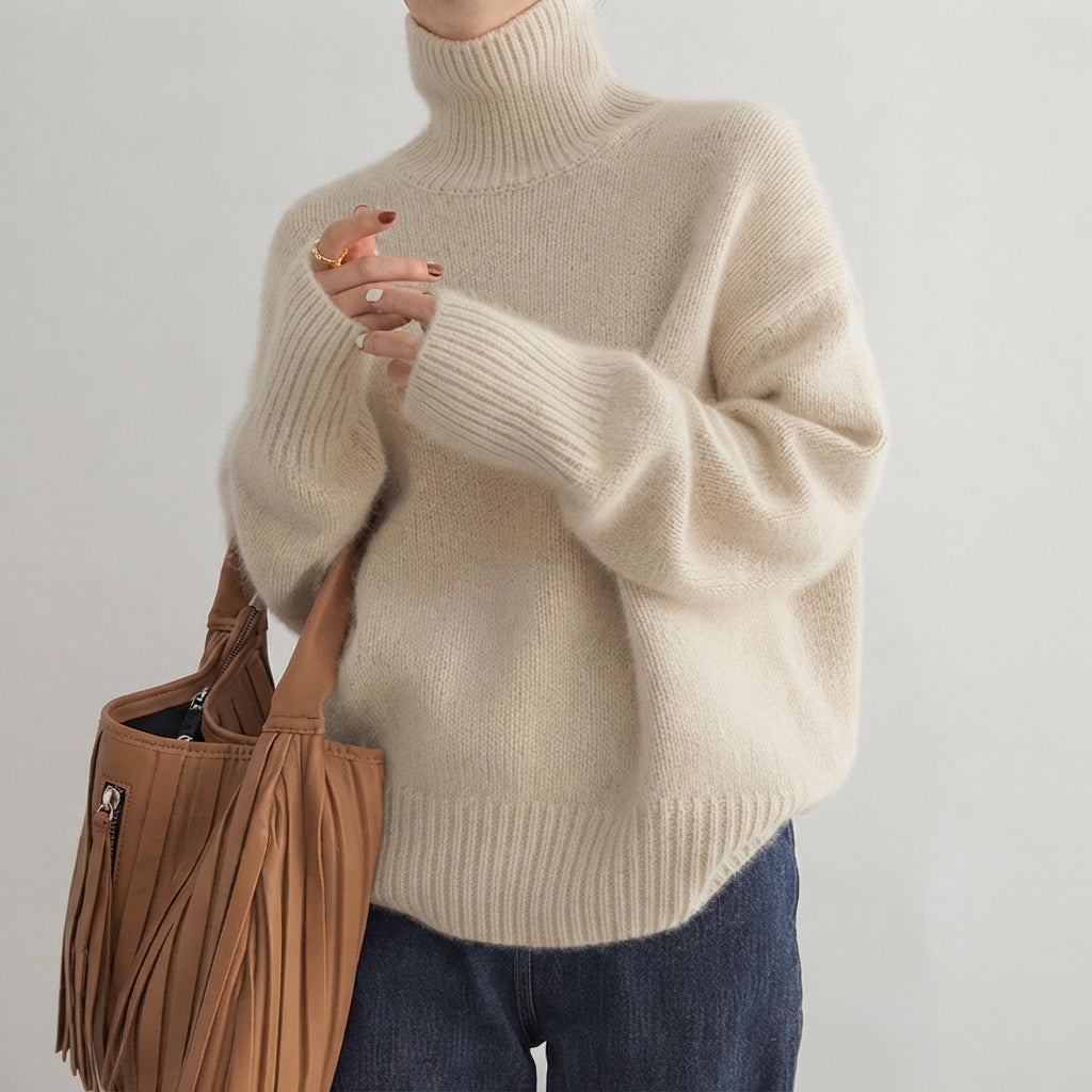 Lea - Pull à col roulé élégant pour femmes