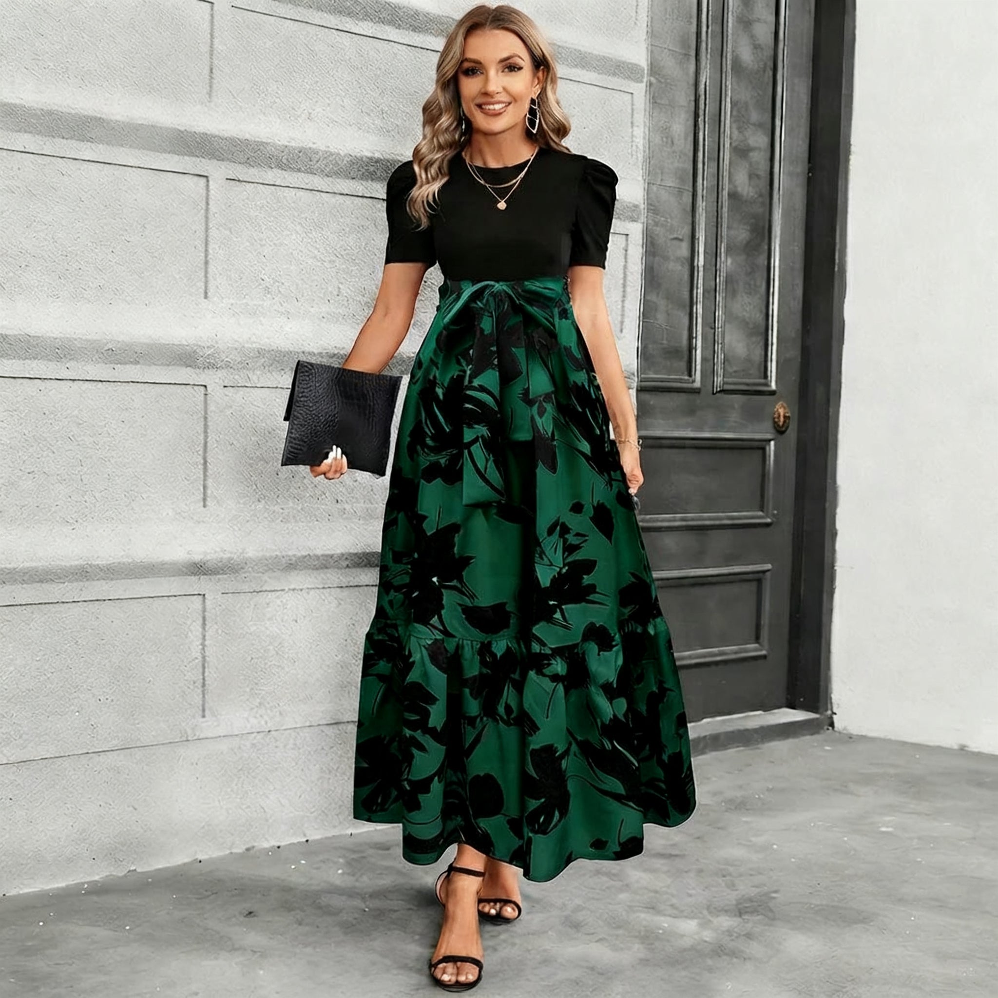 Astrid - Robe Jupe Florale Élégante