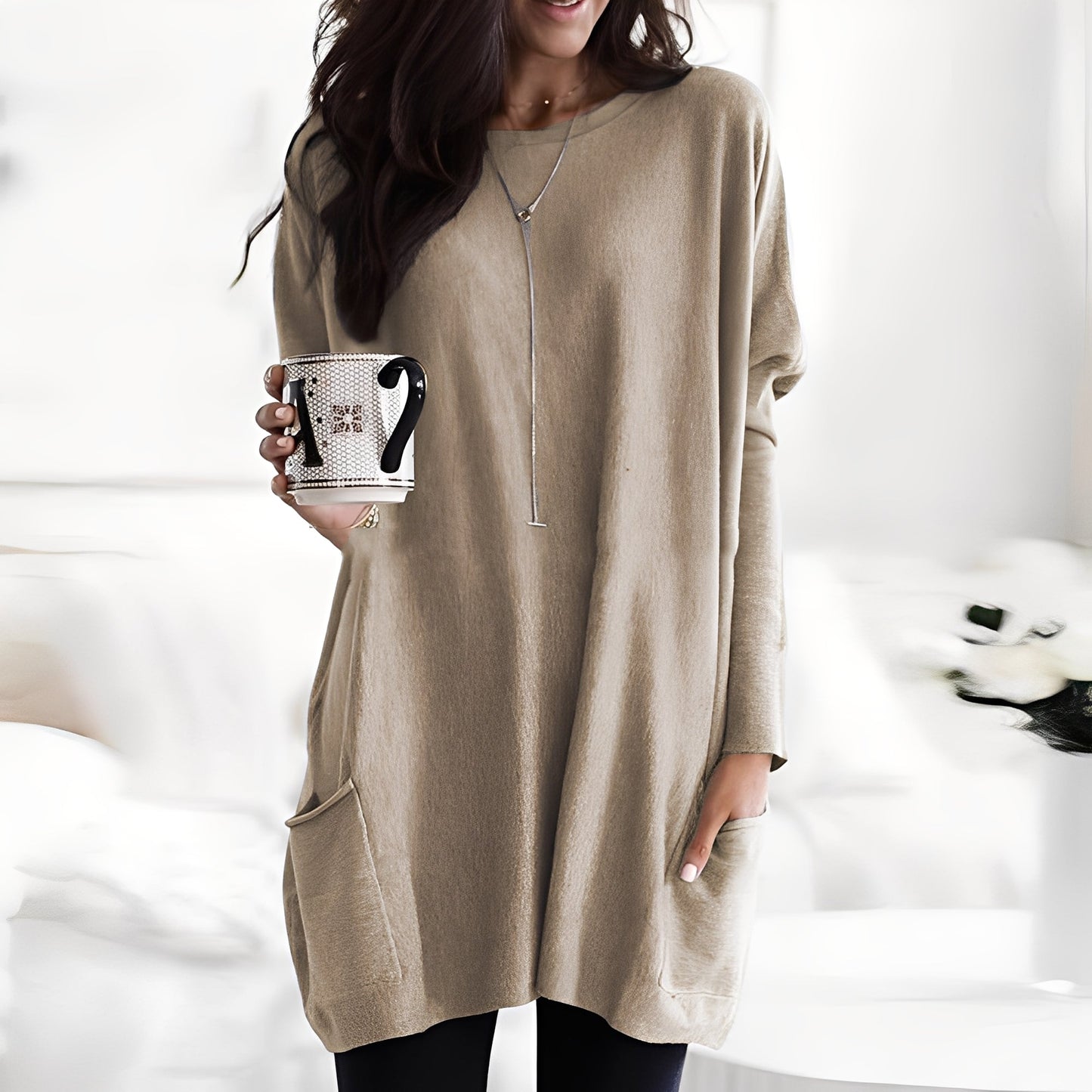 Diane - Modern long-sleeved sweater for women