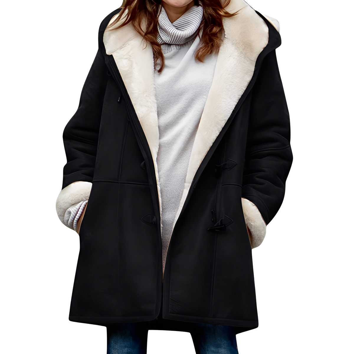 Madilyn - Manteau décontracté et chaud avec capuche