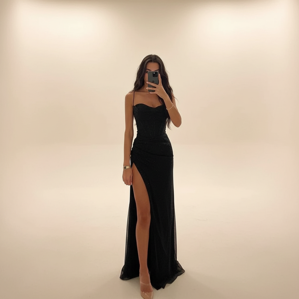 Monique - Robe Maxi Fendue à la Mode
