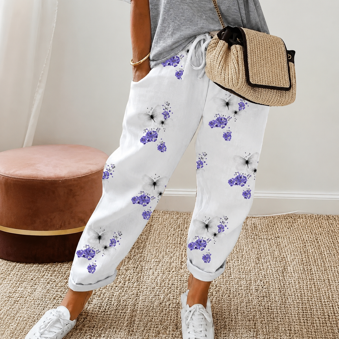 Chelease - Pantalon Relax avec Cordon