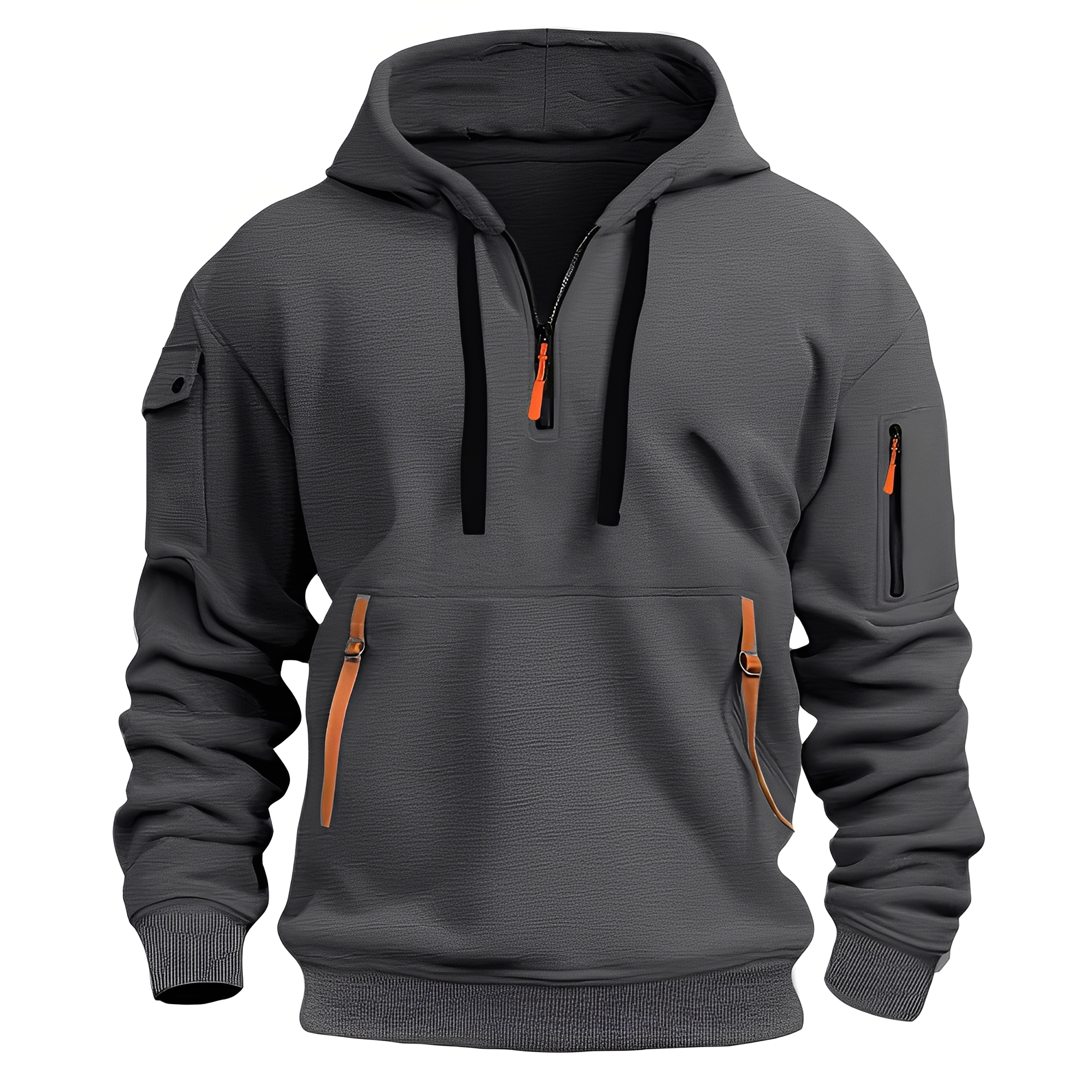 Norton - Sweat à capuche moderne avec zip pour hommes