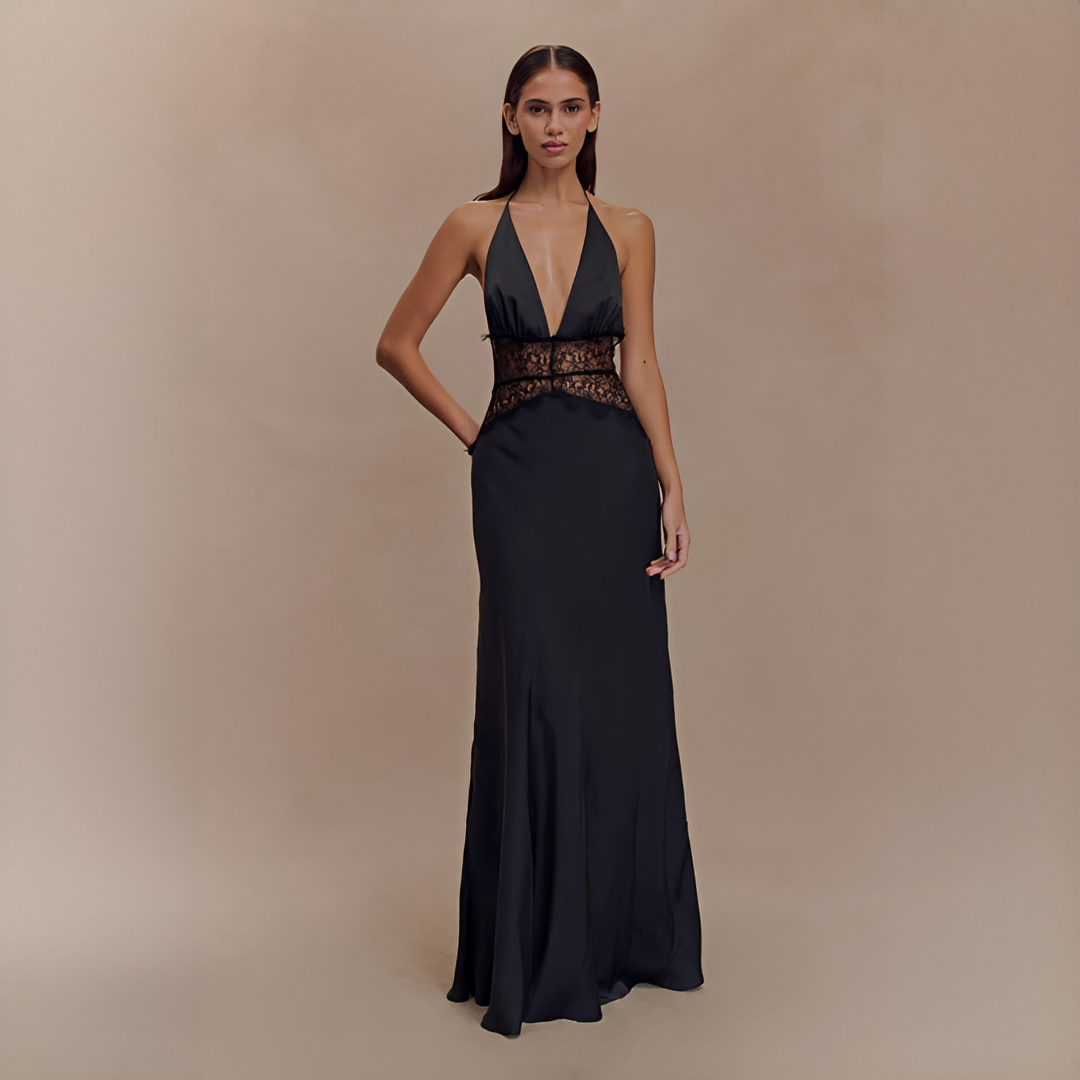 Velina - Robe Élégante Sans Coutures à Col Halter