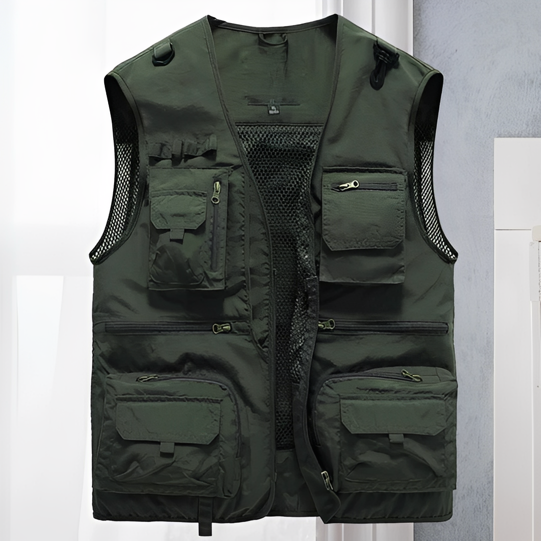 Arlan - Veste d'été à poches multiples pour homme