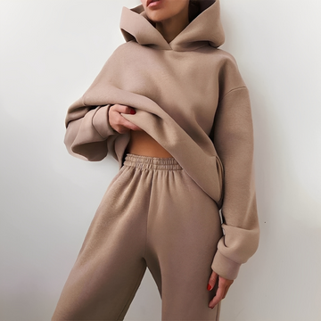 Carolyne - Ensemble d'hiver ample, veste et pantalon pour femme