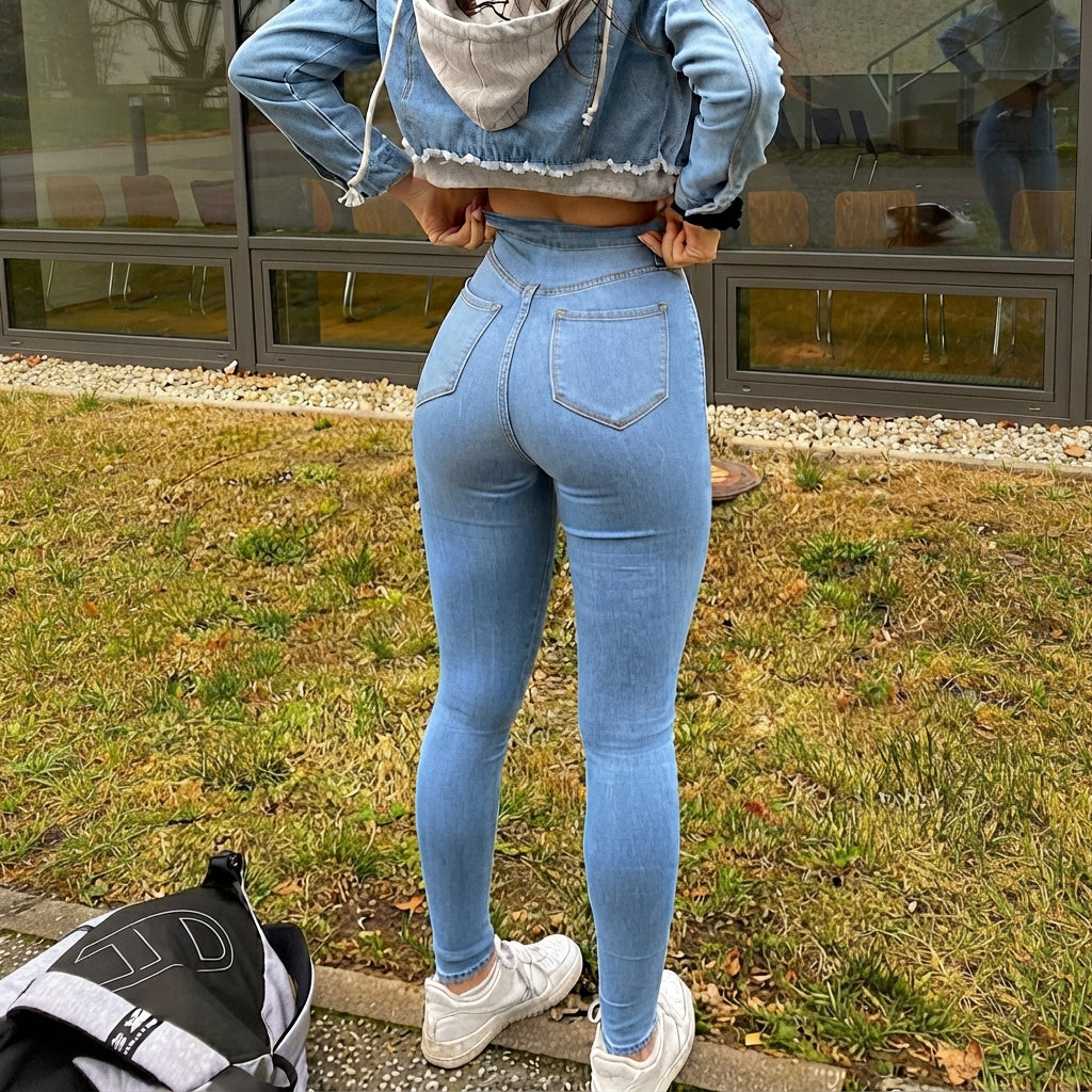 Leyza - Jean slim-fit stylé