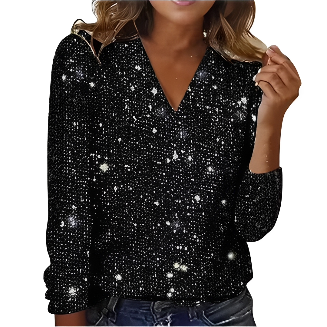 Casandra - Top à paillettes moderne pour femme