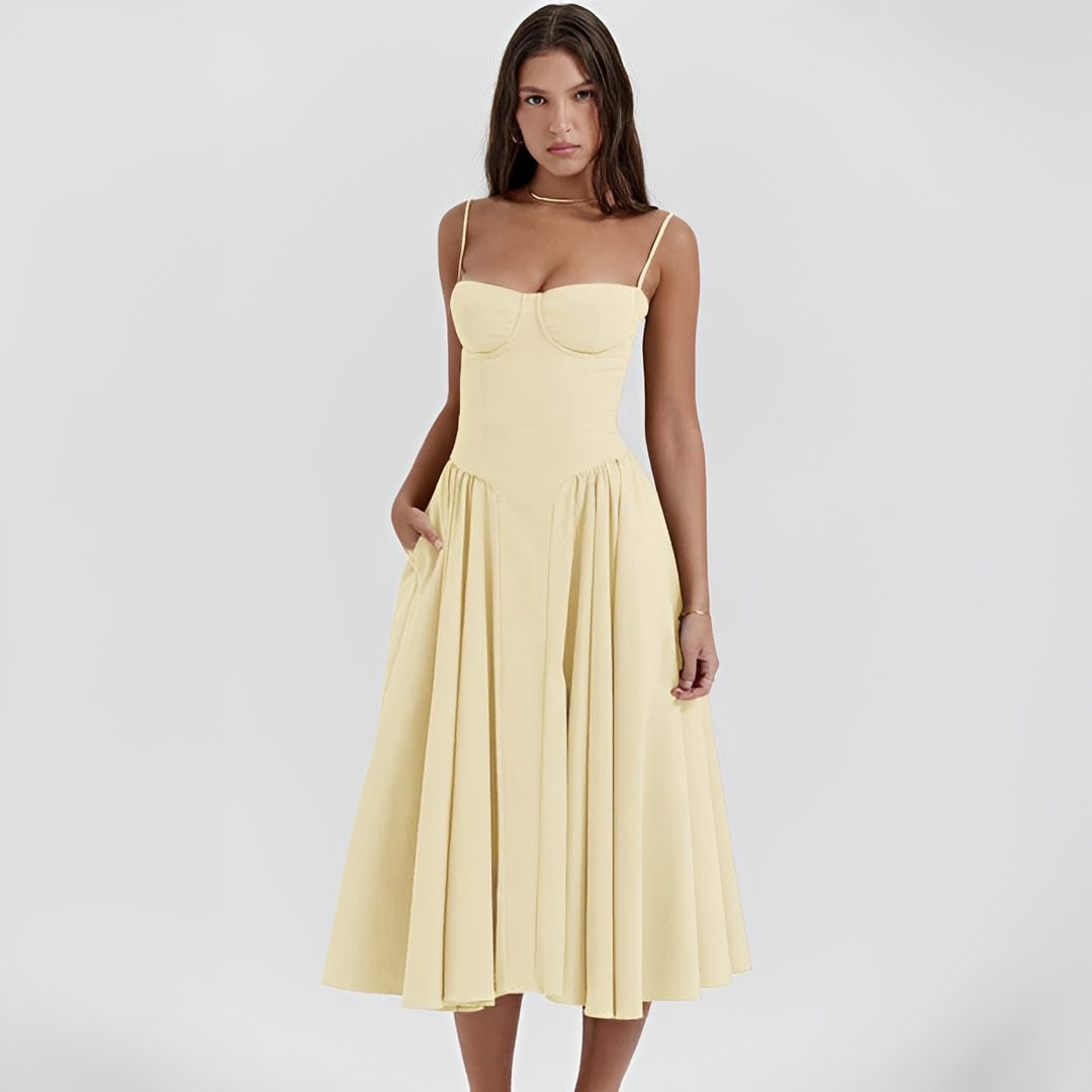 Michaela - Robe Midi Élégante et Chic
