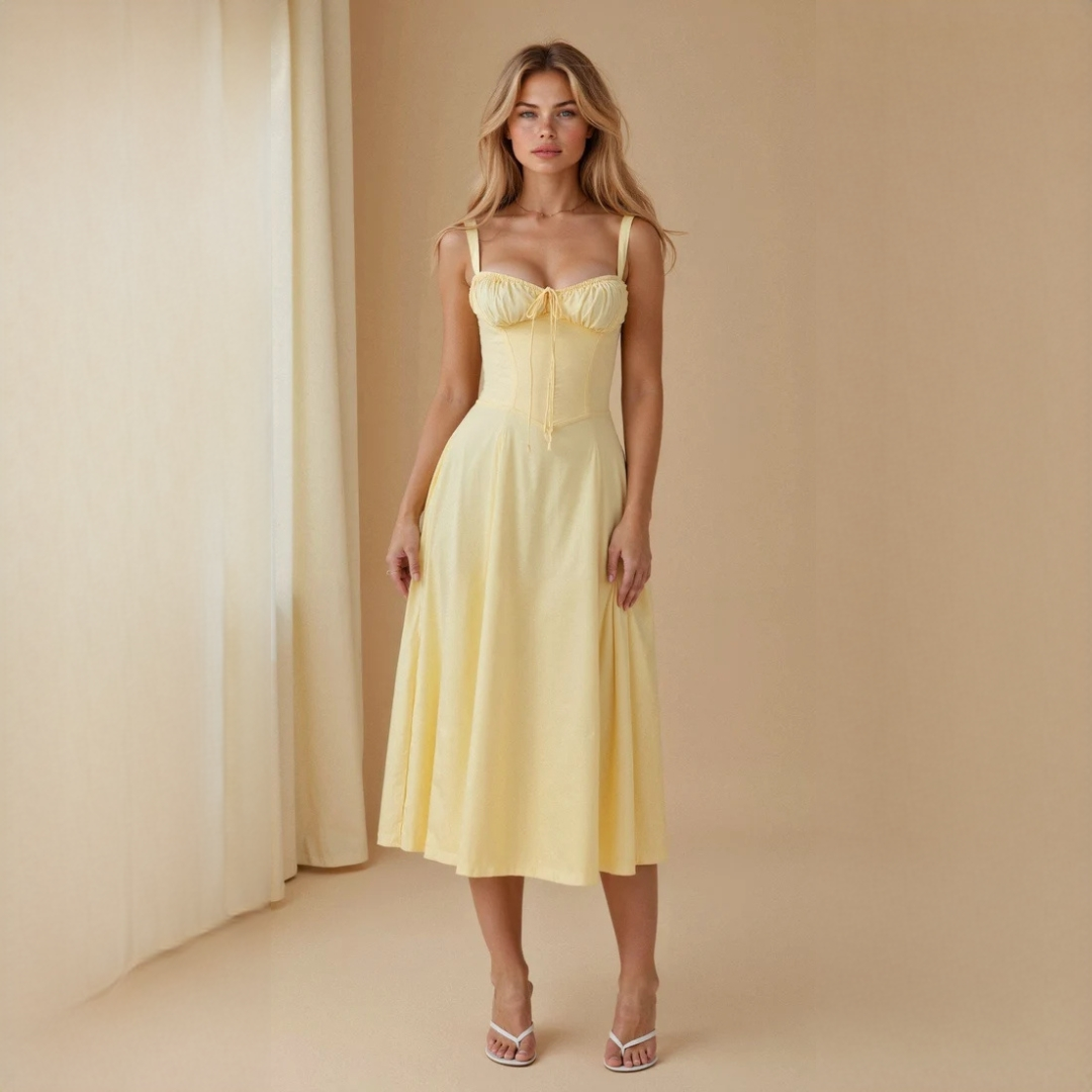 Liana - Robe midi raffinée