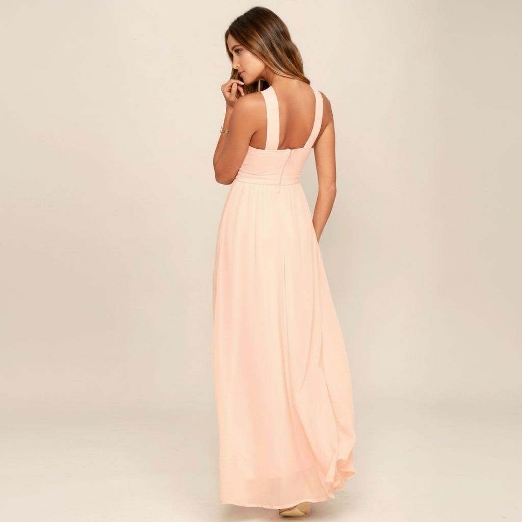 Suzanne - Robe Maxi Stylée à Col Croisé