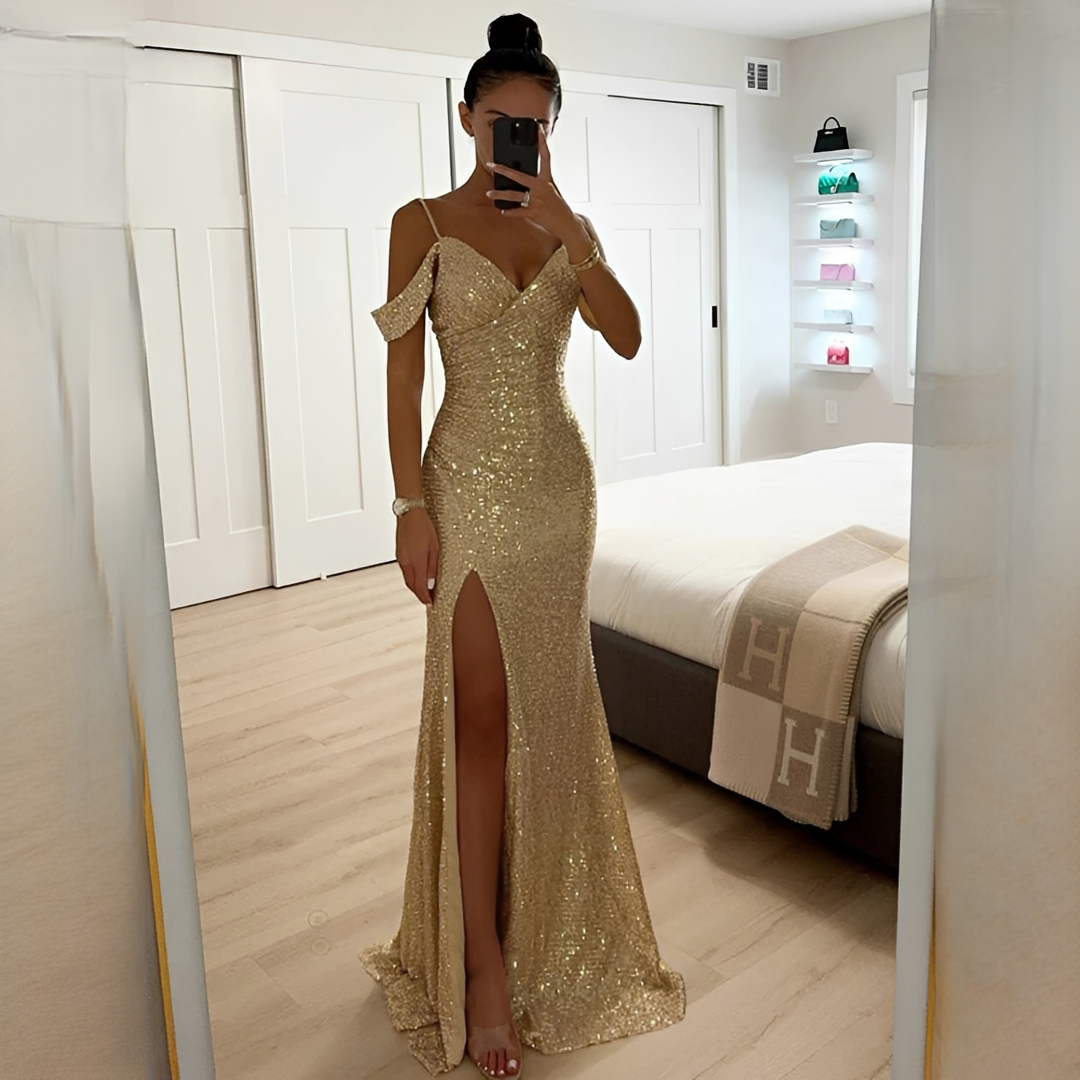 Ashriel - Robe Fendue à la Mode