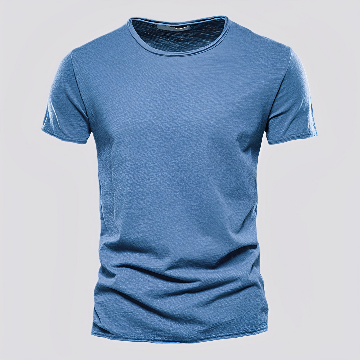 Shawn - T-shirt décontracté et confortable avec col rond pour hommes