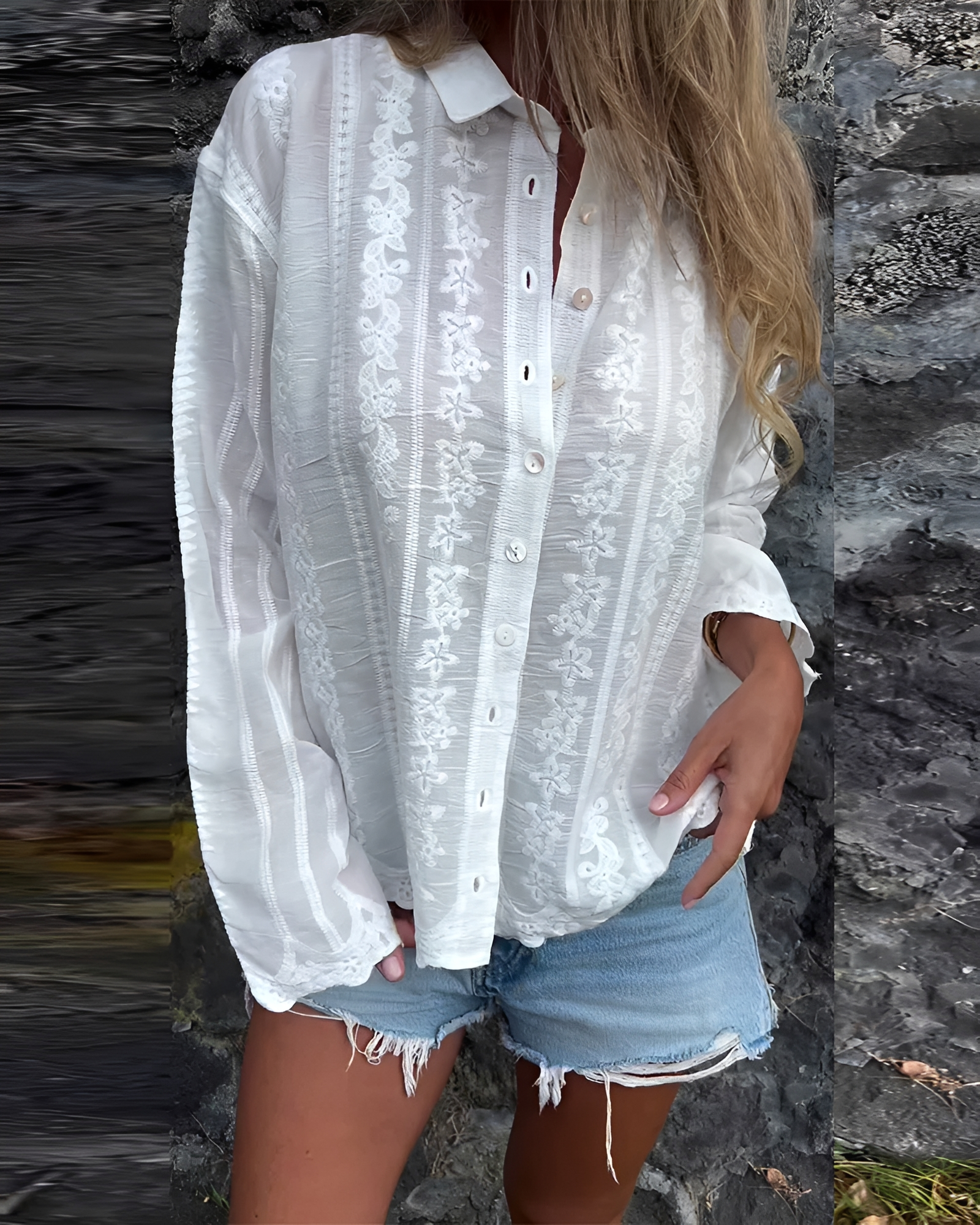 Sumayah - Chemise Décorée Élégante