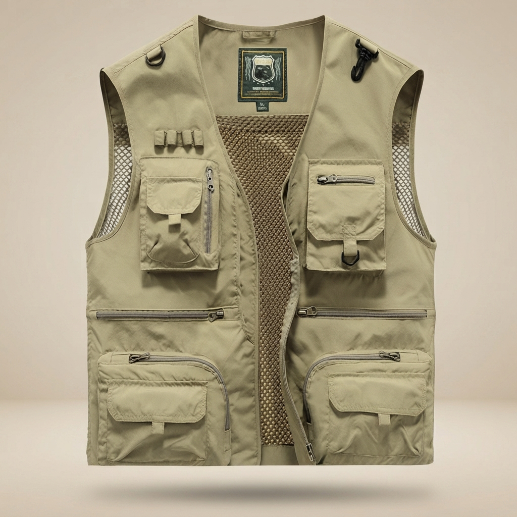 Kyle - Gilet Prêt pour l'Aventure avec Poches Multiples