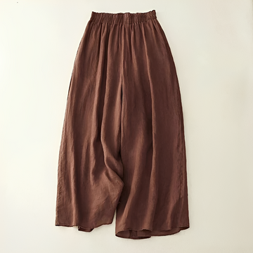 Zavina - Pantalon à Taille Élastique Coupe Décontractée