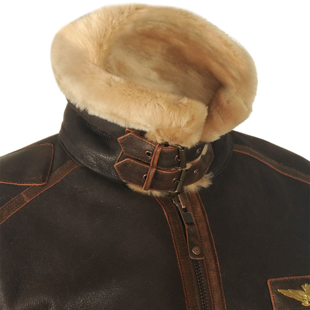 William - Manteau rétro pour hommes, épais et chaud