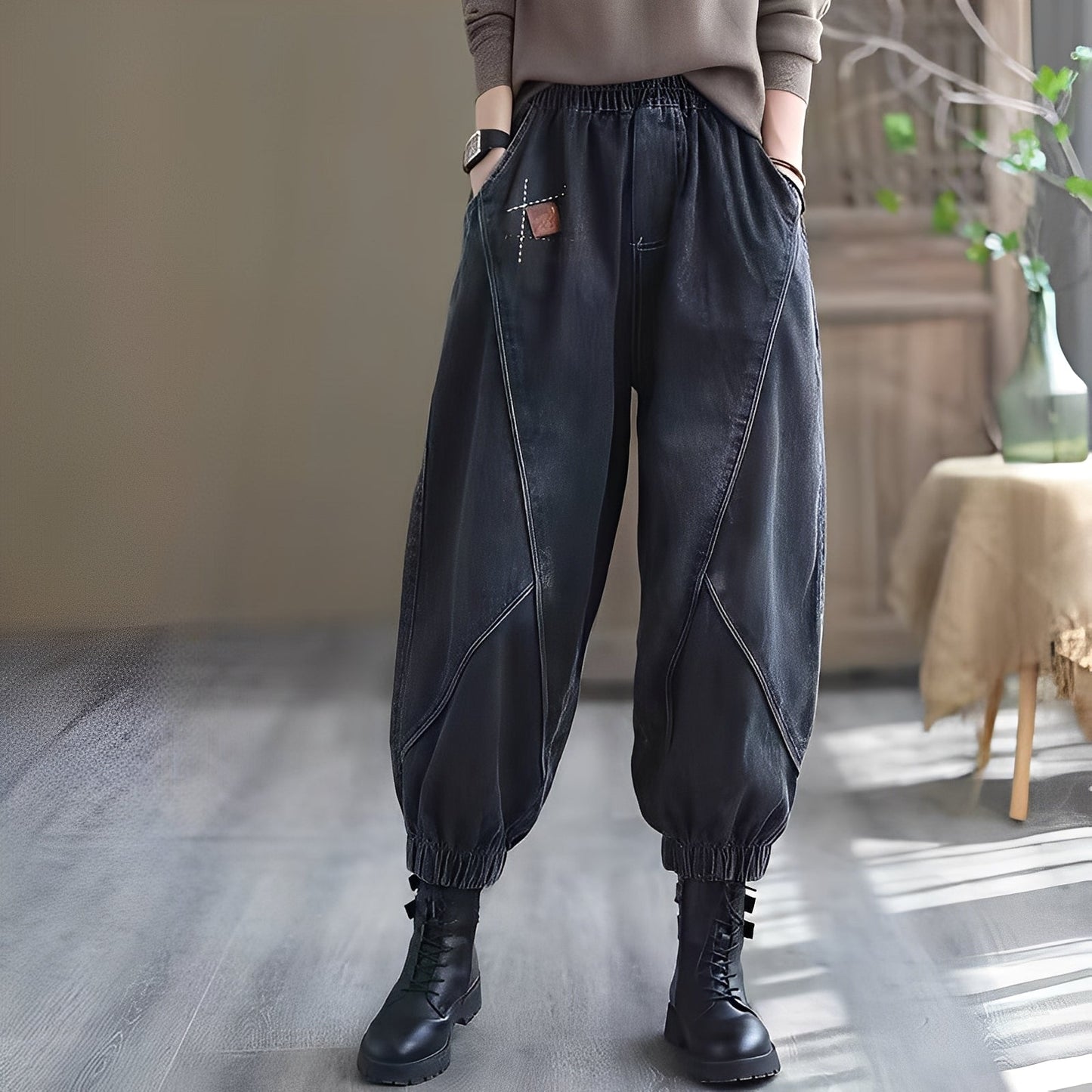 Shyanne - Jeans traditionnels avec ceinture élastique pour femmes