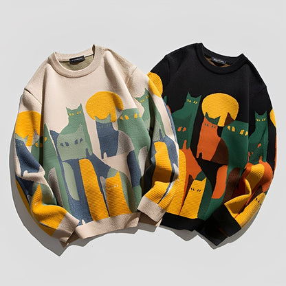 Davin - Pull stylé avec motif pour hommes