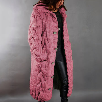 Arielle - Élégant cardigan long en laine pour femmes