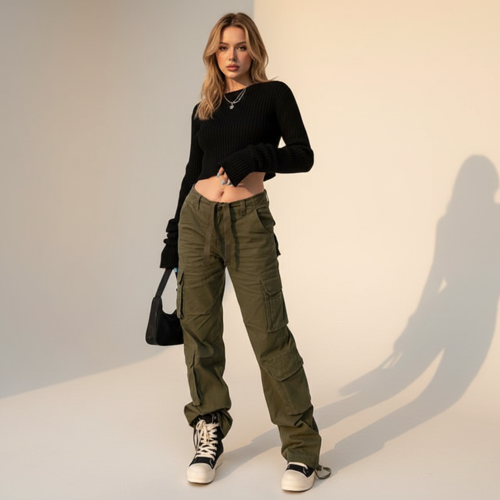 Kamley - Pantalon Cargo Ample et Stylé