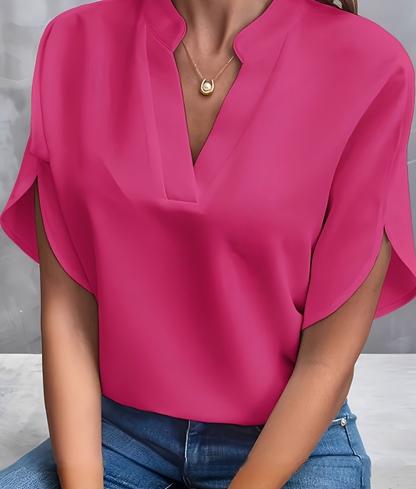 Chantelle - Chemisier femme à col en V et allure simple