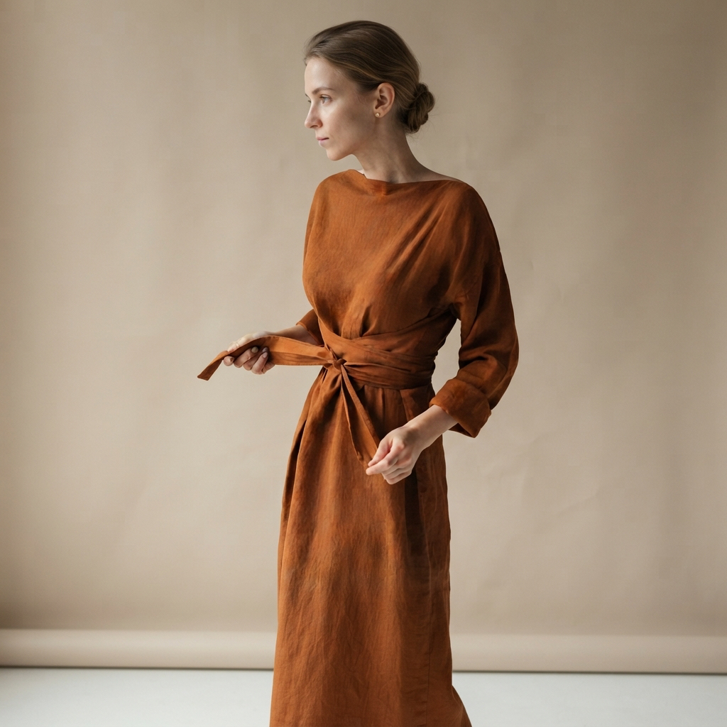 Ashlee - Robe maxi légère à lacets et coupe ample
