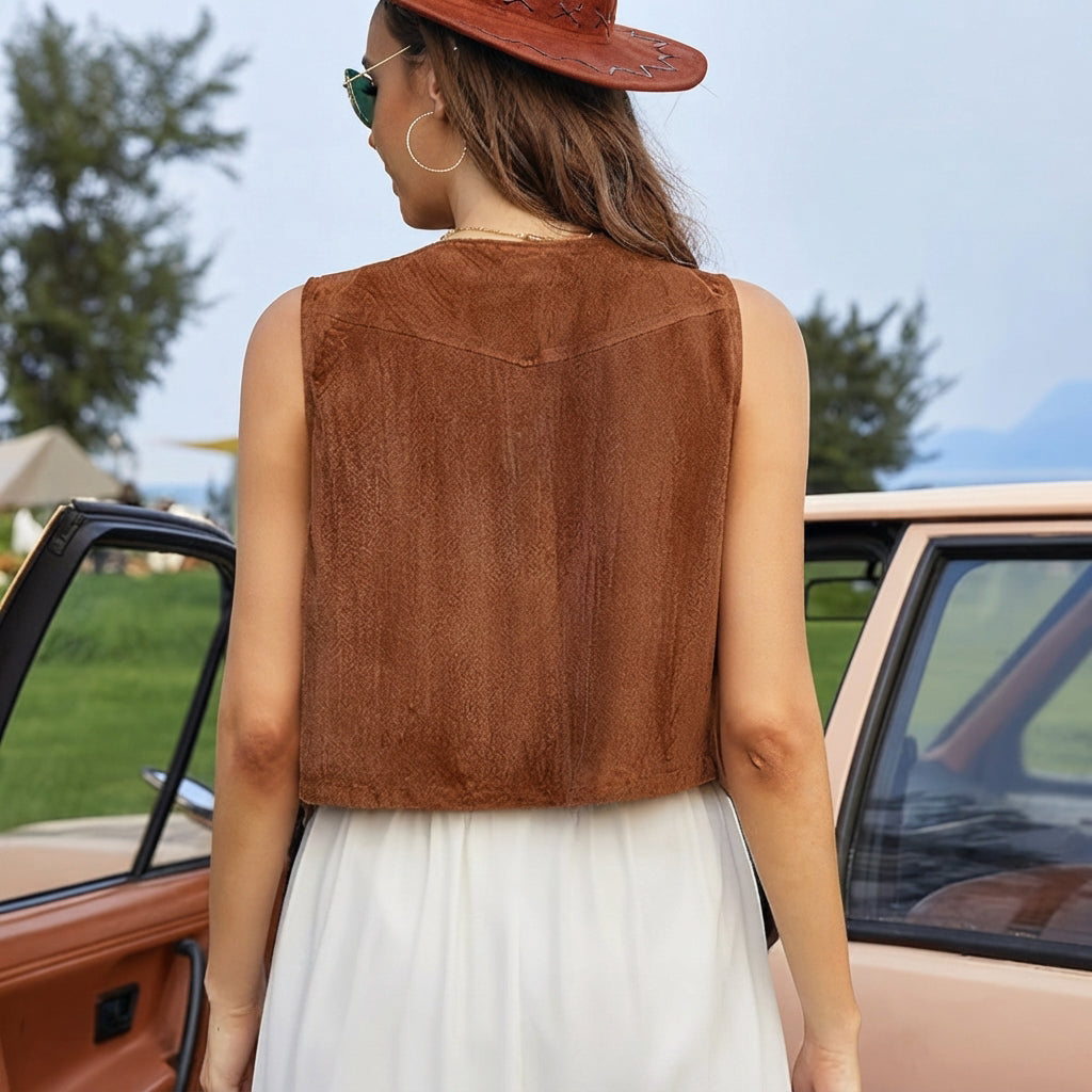 Gwyneth - Gilet Bohème Stylé et Chic