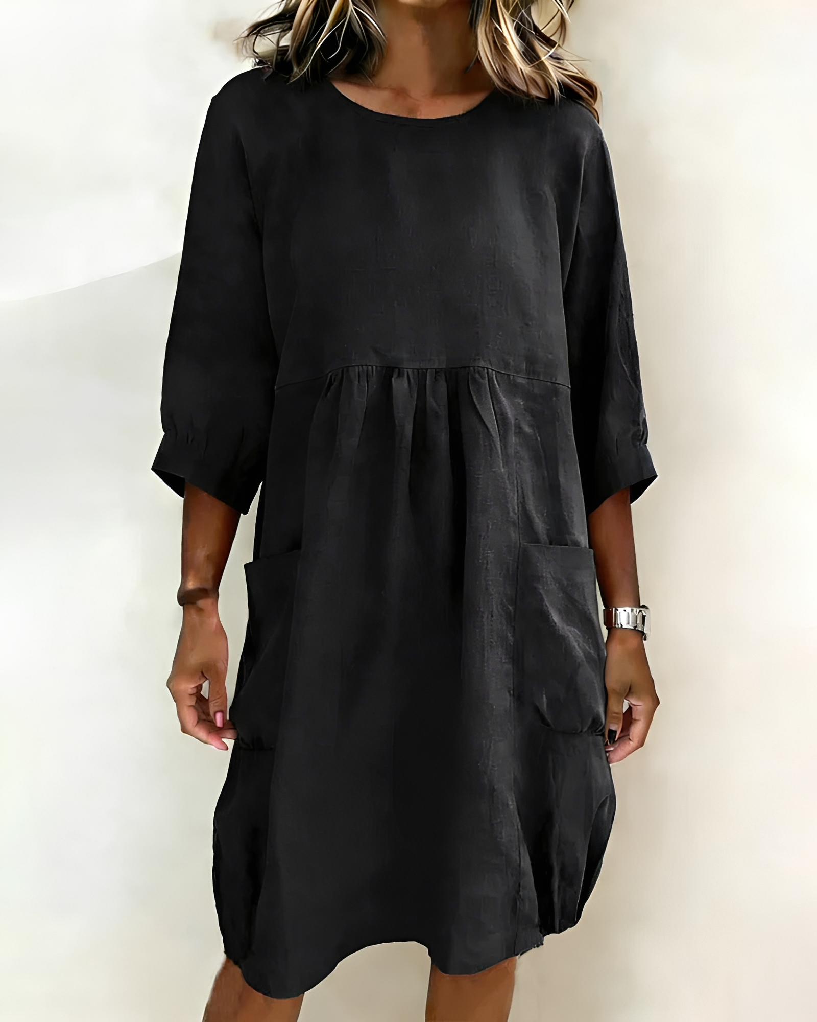 Shadia - Robe Midi Ample et Décontractée