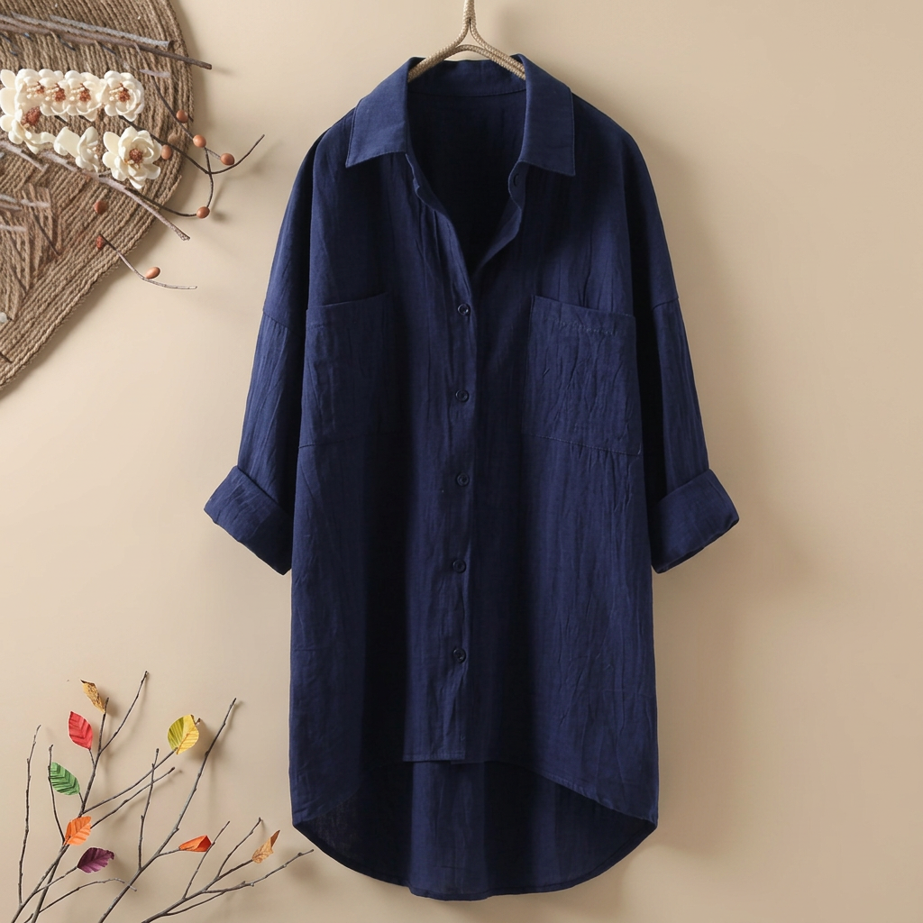 Jacient - Chemise Décontractée à Boutons