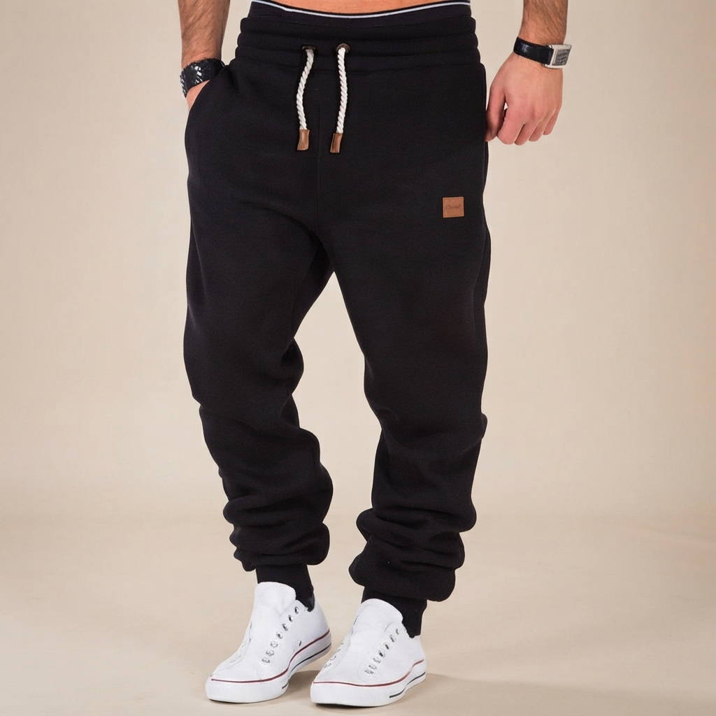 Devin - Pantalon à Taille Élastique avec Cordon de Serrage