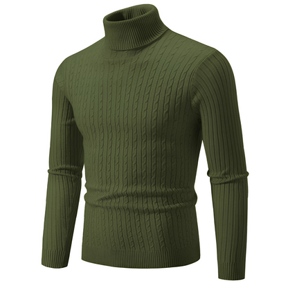 Patrick - Elegant knitted sweater with a turtleneck for men