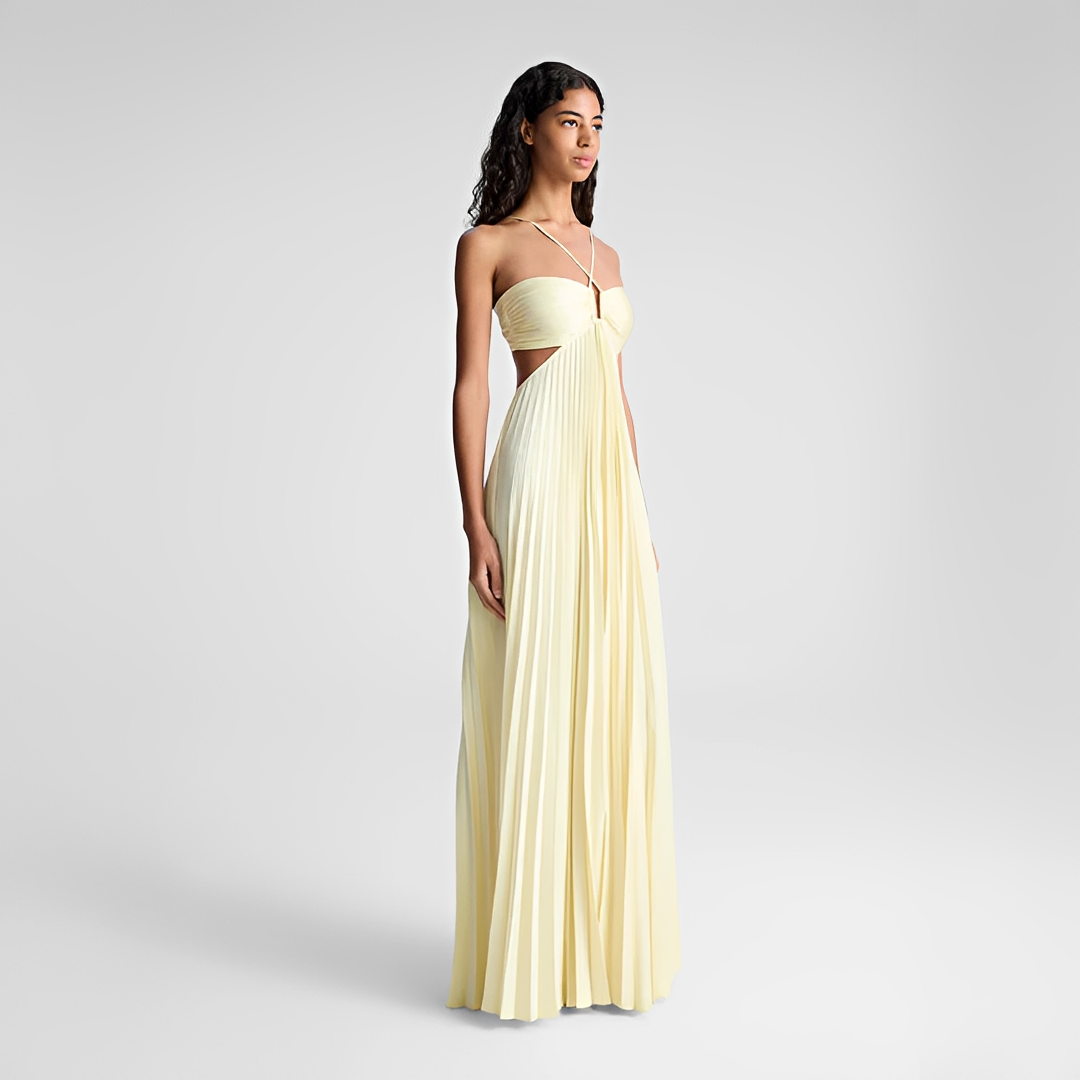 Sienna - Robe Maxi Plissée Élégante