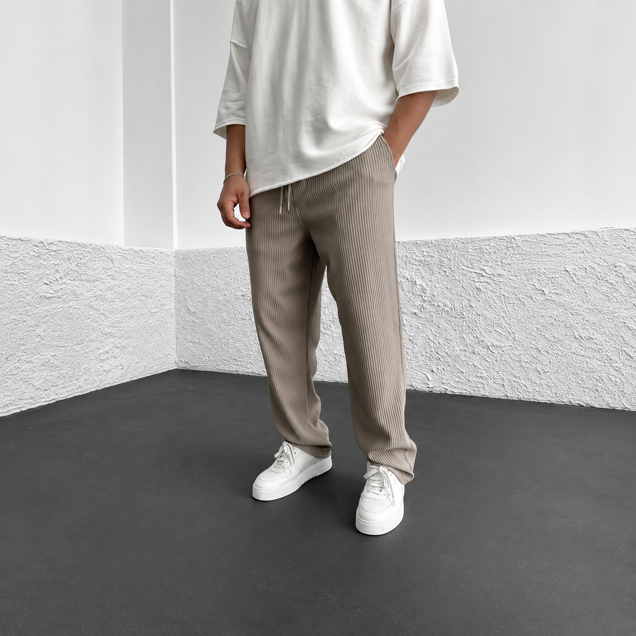 Zeke - Pantalon Décontracté avec Cordon