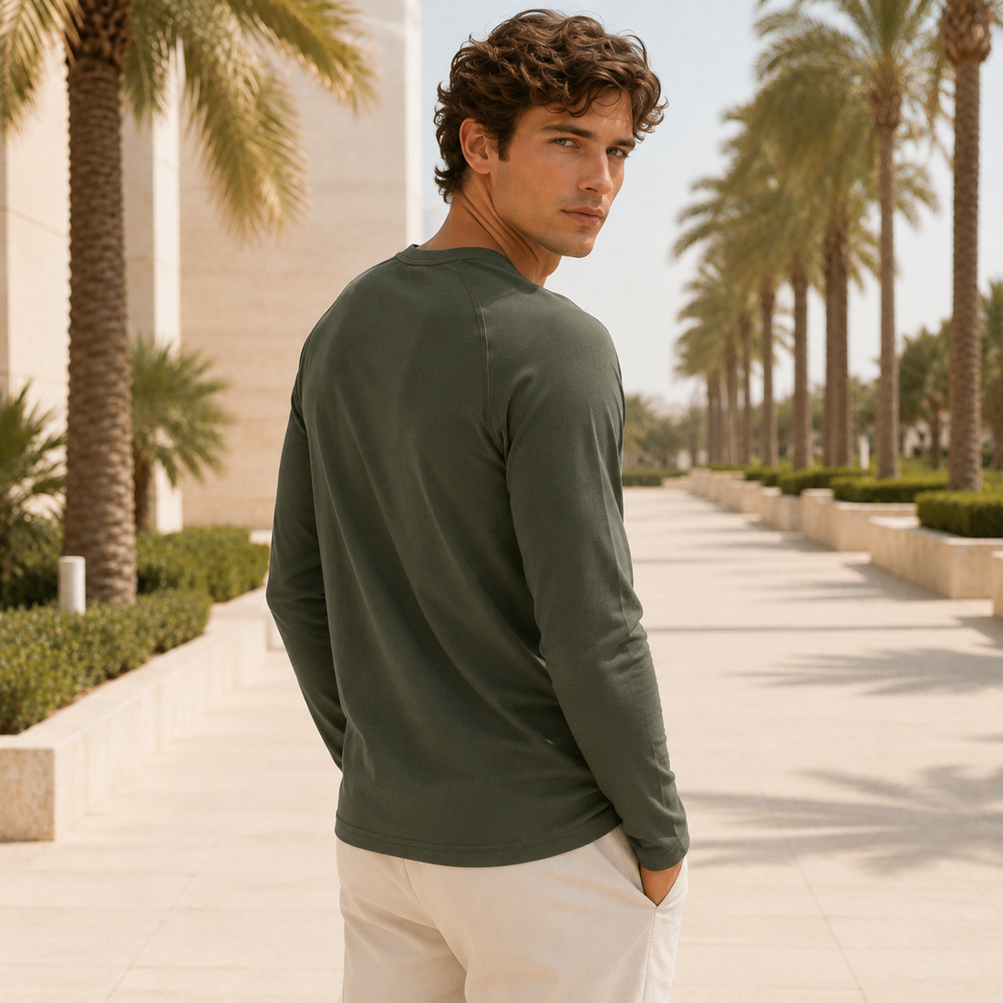 Keyhan - Chemise Henley Style Classique