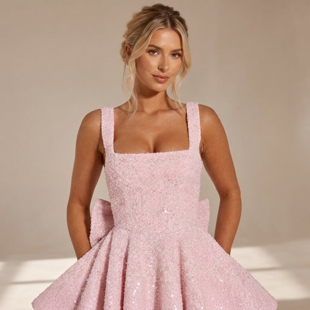 Rhaille - Robe Mini Élégante et Chic